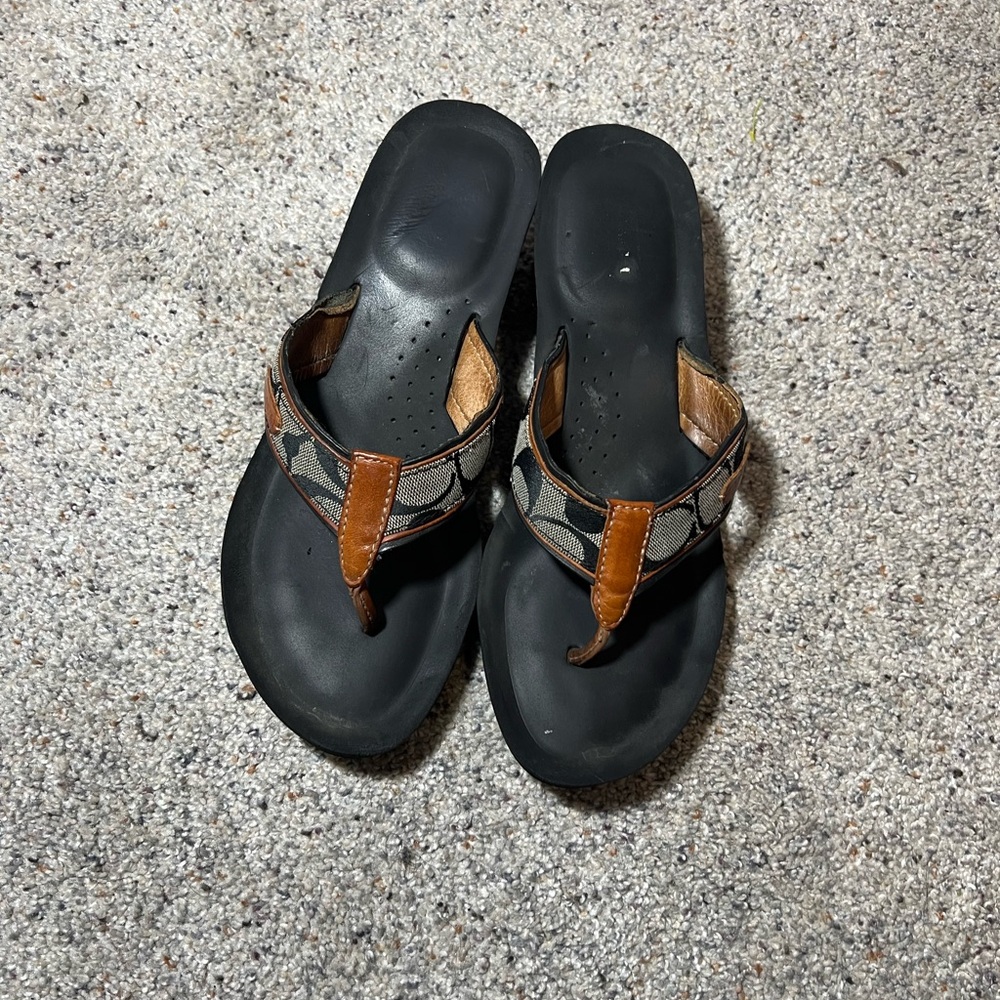 Coach Juliet Wedge Thong Sandal